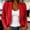 Red, variant on Womens Business Casual Blazer Long Sleeve Lightweight Open Front Relaxed Fit Work Jacket Red,Size 2XL