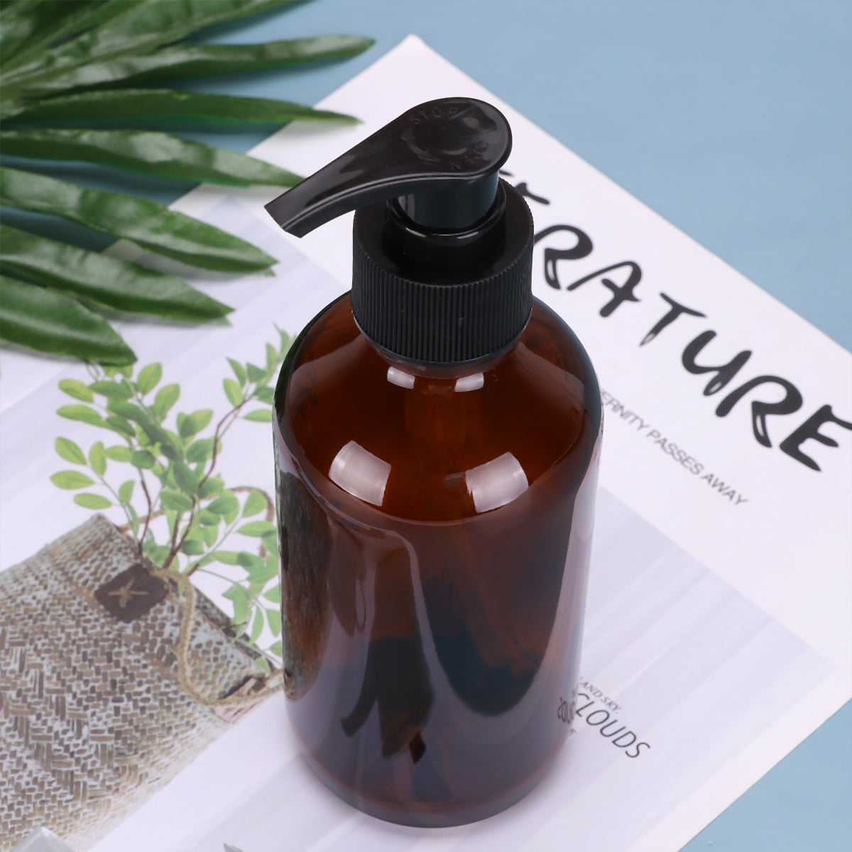Glass Spray Bottles Refillable Containers: 250ml Empty Round Bottles Essential Oil Dispenser Pump for Travel Home Lotions Soaps