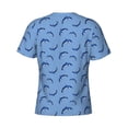 thumbnail image 6 of Vsdgher Party Shark Cute Print Men's Dry Fit Mesh Athletic Shirts Moisture Wicking Tennis T-Shirt Tops, 6 of 9