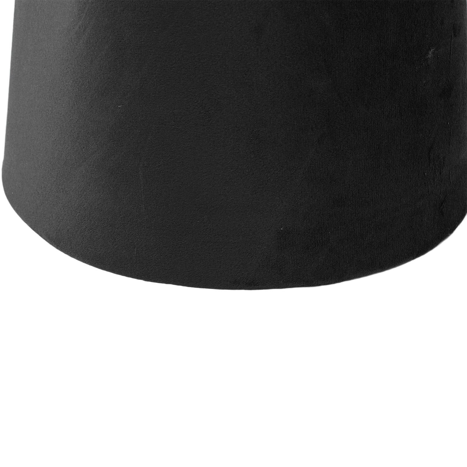Riousery Fabric Conical Lamp Shade for Table Floor Light, E27 E14 Dual Use Hand Crafted, Black, 8.5 inches / 21.5 cm Bottom