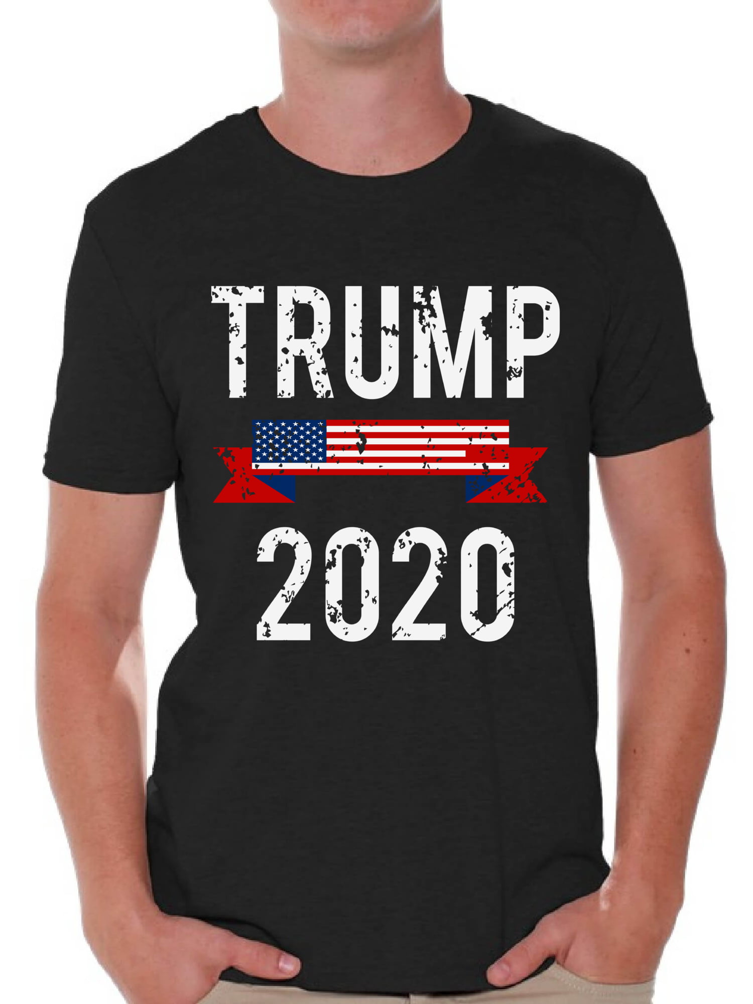 Trump 2020 Unisex Slim Fit Varsity Baseball Jacket Double Side Print Sweatshirt