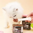 thumbnail image 5 of Feeding Wet Food Storage Reusable Silicone Multifuctional Cat Dog Can Covers Can Lids Tin Opener Pet Food Spoon PINK LID, 5 of 8