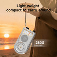 thumbnail image 4 of LC-dolida Portable AM FM SW Radio, Rechargeable Full-Channel Radio with Clock, Best Reception, Large Speaker, Long Telescopic Antenna, Lightweight Mini Radio for Elderly, Home, and Outdoor, Silver, 4 of 10
