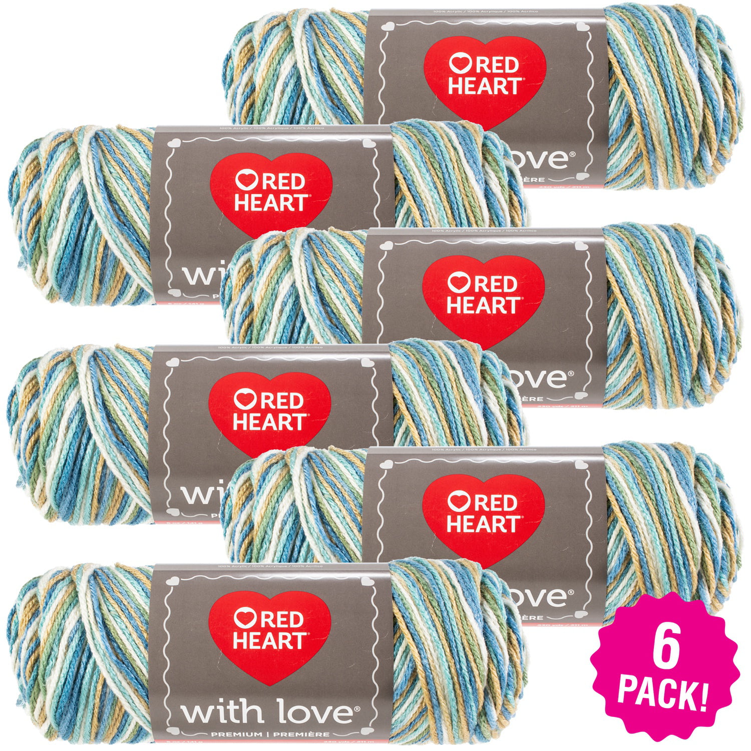 Red Heart Multipack of 6 Lettuce With Love Yarn - Yahoo Shopping