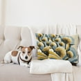 thumbnail image 4 of Ambesonne Floral Eucalyptus Throw Pillow Cover 2 Pack, Summery Thistles, 24", Mustard Blue Grey Cream, 4 of 7