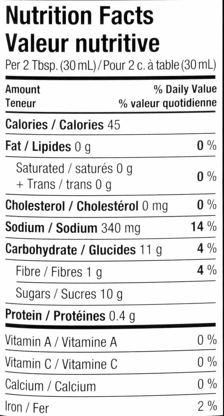 Kraft BBQ Sauce, Chicken & Rib Flavour, 455ml/15.4oz
