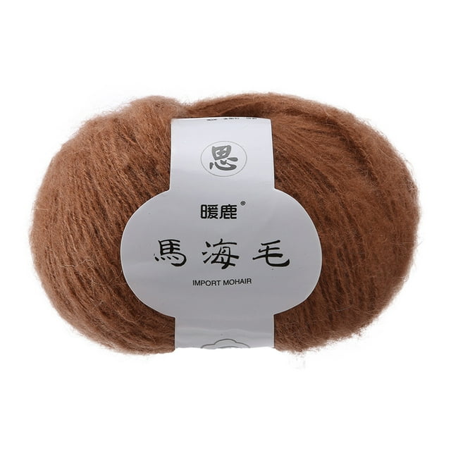 Agiferg Soft Mohair Knitting Wool Yarn DIY Shawl Scarf Crochet Thread Supplie E