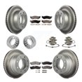 thumbnail image 1 of Transit Auto Front Rear Wheel Hub Bearing Assembly Coated Disc Brake Rotors and Semi-Metallic Pads Shoes Kit (10Pc) for Car 2003-2005 Dodge Ram 2500 RWD - Left Right Side (Driver Passenger) KBB-111891, 1 of 2