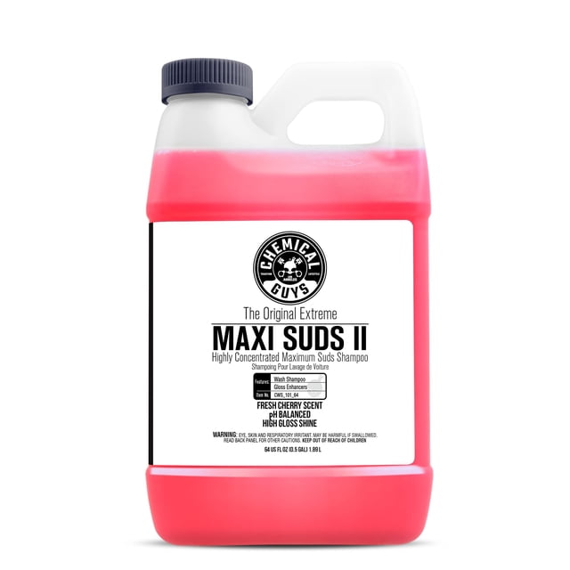 Jabón para lavado de autos Chemical Guys Maxi-Suds II, 1,89 L, aroma a cereza