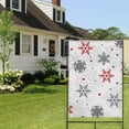 thumbnail image 4 of Multicolor Christmas Snowflake Pattern Fall Garden Flags 28"x40" Double Side,Small Yard Flags for Outside,Outdoor Fall Decor,Autumn Funny Garden Flag Yard Decoration, 4 of 5