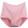 thumbnail image 2 of Women Extra Large Super Plus Size Women's Panties High Waist Briefs Breathable Soft Ladies Panties Light pink XL, 2 of 3