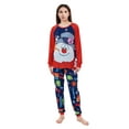 thumbnail image 3 of Christmas Pajamas for Family Matching PJ's Set Christmas Tree/Deer Print Top and Classic Red/Green Plaid Pants, 3 of 10