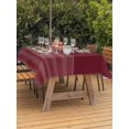 thumbnail image 3 of Outdoor Tablecloth with Umbrella Hole for Patio/Picnic/Party/Camping, Red Striped Waterproof Table Cloth Rectangle Table Cover Washable, Vintage Stripes Ombre (52"x 70"), 3 of 8