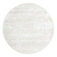 thumbnail image 2 of Unique Loom Hermitage Collection Area Rug - Pavilion (6' Round Snow White/Beige), 2 of 6