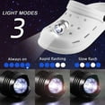 thumbnail image 3 of 2Pcs Cave Shoe Light Outdoor Sports Lighting Hiking Camping Warning Shoe Light（blue）, 3 of 5