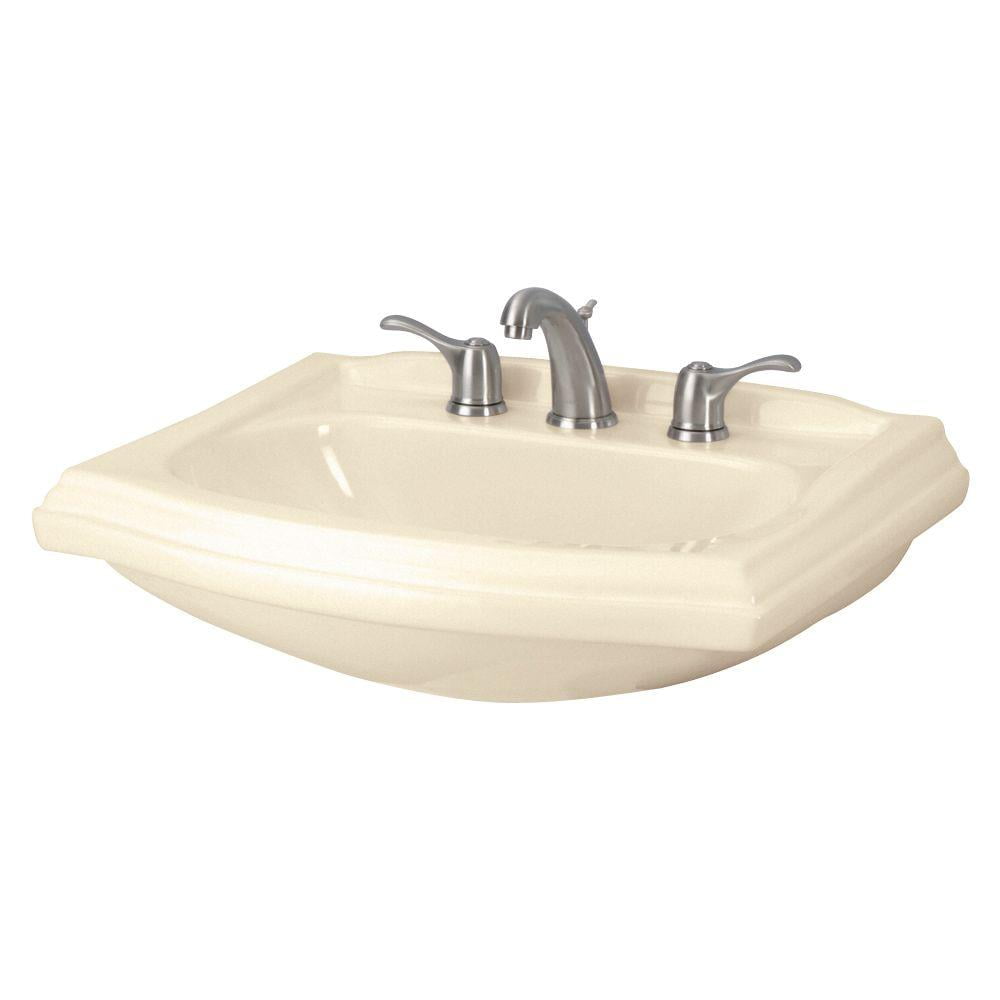 Gerber G001257925 Allerton 8" Faucet Center Lavatory Pedestal in Bone