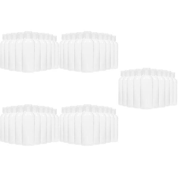 Masteelf 50 pcs Travel Size Bottles Refillable Bottles Plastic Toiletries Container Lotion Shampoo Bottles(100ml)
