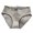 Grey, variant on harmtty Seamless Briefs Solid Color Elastic Waistband Ribbing Design Panties for Daily Life,Skin Color,XL