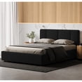 thumbnail image 3 of Omax Decor Venice Upholstered Platform Queen Bed in Black Boucle Fabric, 3 of 10
