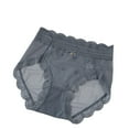 thumbnail image 3 of HVOBTTY Women's Stretch Mesh Breathable Panties Lightweight Crotch Breathable Mesh Soft Stretch Brief Gray, XL, 3 of 4