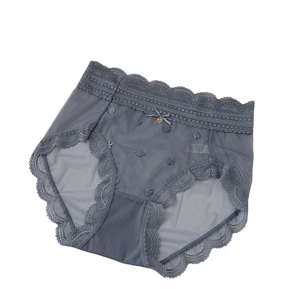 Byworldtasic Womens Underwear Bikini Panties Lace Breathable High-Waisted Panty Stretch Full Briefs