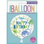 Blue & Green Dinosaur 18" Mylar Balloon (Each)