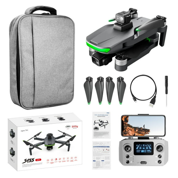 QTOCIO Infrared Obstacle Avoidance Aircraft Three Avoid Shaking Pan Tilt Relay Brushless Unmanned Aerial Vehicle GPS Positioning Return