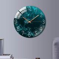 thumbnail image 1 of facefd Tempered Glass Quartz Silent Wall Clock Bedroom Decoration Butterfly, 1 of 7
