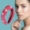 thumbnail image 2 of Unique Bargains 1 Pc Vintage Floral Headbands for Women Rose Red, 2 of 6
