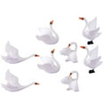 thumbnail image 5 of OUNONA 8Pcs Small White Swan Figurine Decoration Durable Material for Office Garden and Home Display, 5 of 7