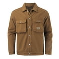 thumbnail image 4 of Male Shirt Jacket Denim Jacket Casual Long Sleeve Coats With Pocket, 4 of 7