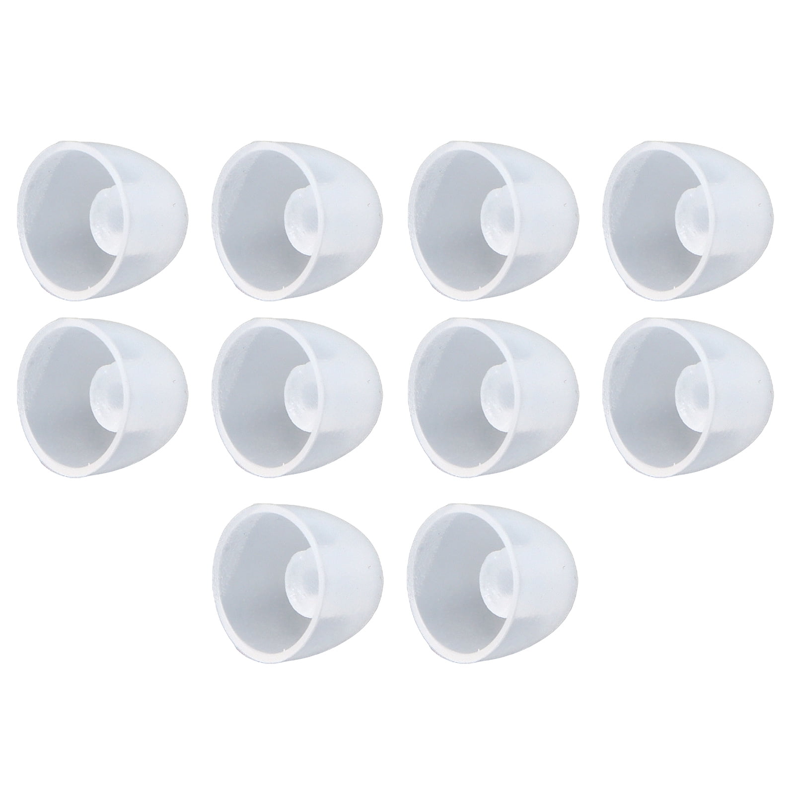 Deaf Aid Domes, Hearing Aid Dome Silicone Antistatic Soft 10Pcs/Pack Transparent Single Layer 8mm  For Replacement