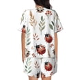 thumbnail image 3 of Lsque Watercolor Ladybug Women's Short-Sleeved Pajama Set - 2 Piece Soft and Lightweight Sleepwear Set-Small, 3 of 9