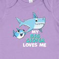 thumbnail image 4 of Inktastic My Big Sister Loves Me with Cute Sharks Boys or Girls Baby Bodysuit, 4 of 5