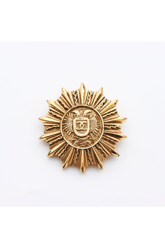 Pre-Owned CHANEL Coco Mark Brooch Gold WS11236