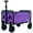 Purple, variant on 3-in-1 Convertible Folding Wagon Cart with Bench Seat and Storage, Heavy Duty Collapsible Utility Cart with All-Terrain Wheels, Lightweight Shopping Cart for Camping, Beach, Garden, Purple and Gray