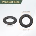 thumbnail image 2 of 20 Pcs 3/4" Arandelas planas negras, diámetro externo de 37mm, arandelas de metal de acero para tornillos y pernos, 2 of 5