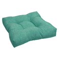 thumbnail image 2 of Blazing Needles 94005-1CH-JO16-16 19 in. Squared Patterned Spun Polyester Tufted Dining Chair Cushion, Rionu Aqua, 2 of 2