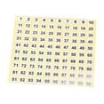 thumbnail image 5 of Uxcell 0.39" Etiquetas de Número Redondas Número 1100 Etiqueta de Papel Recubierto 15 Hojas, 15Pcs, 5 of 5