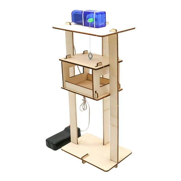 El Elevador De Madera Juega El Principio De La Función De Los Kits Educativos Del Juguete De La Ciencia De La Ciencia Sunnimix Ascensor eléctrico