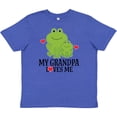 thumbnail image 3 of Inktastic Grandpa Loves Me Frog Youth T-Shirt, 3 of 5