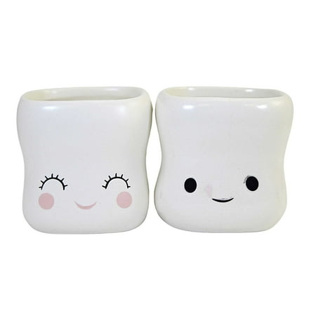 

Tabletop Marshmallow Mugs Set/2 Ceramic Winter Hot Cocoa Pj0619..