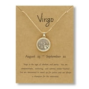 Jewelry VerPetridure Coin Chain Golden Day And Night Twelve Constellation Necklace Couple Necklace