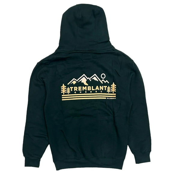 Billabong Men's Quebec Canada Mont Tremblant Mountain Hoodie Sweatshirt (Small, Forest Green)