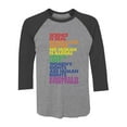thumbnail image 1 of Inspirational Quotes Rainbow Pride T-Shirt for Men - Equality and Love Advocacy - LGBTQ Supportive Tee - Comfortable and Breathable - X-Large black/gray, 1 of 6