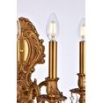 thumbnail image 4 of Elegant Lighting Monarch Traditional Wall Sconce 5 Lights E12 French Gold, 4 of 8
