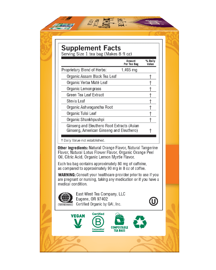 3 Boxes Yogi Tea Sweet Tangerine Positive Energy Tea Tea Bags