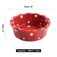 thumbnail image 3 of Qeeadeea Small Round Baking Dish Set Of 2, Colorful Ceramic Pie Pan, Round Ceramic Pie Plate-red-15cmx15cmx5cm, 400ml, 3 of 7