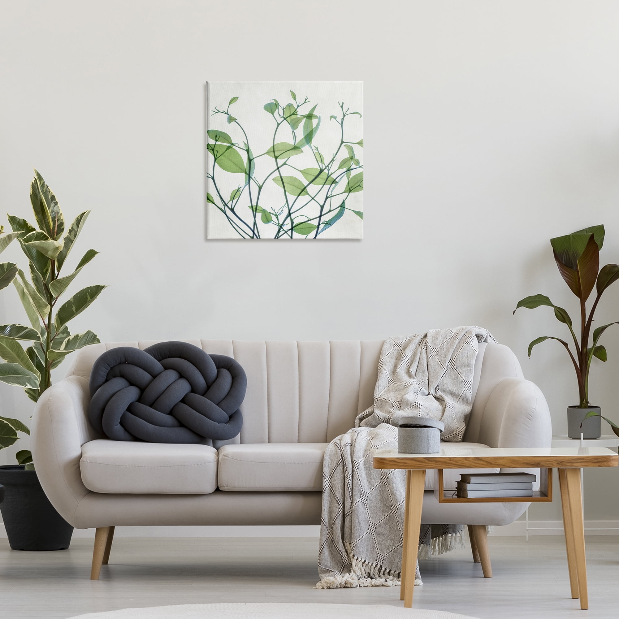Stupell Industries Twisting Green Vines Botanical & Floral Painting Gallery Wrapped Canvas Art Print Wall Art, 24 x 24