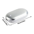 thumbnail image 2 of 2 Pack Rechargeable Hand Warmers Usb Power Bank Electric Pocket Heater Warmer zhangyuxiang LED, 2 of 2